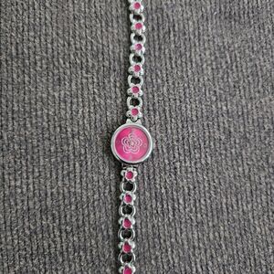 Women's Pink Crystal Accent Bracelet Watch - Unbranded